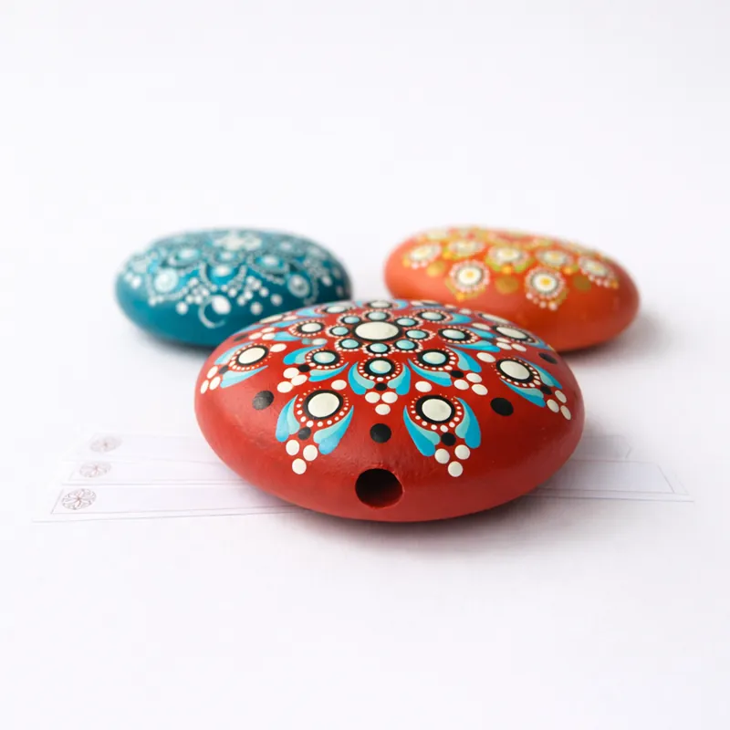 mandala stones for written intentions and manifestation