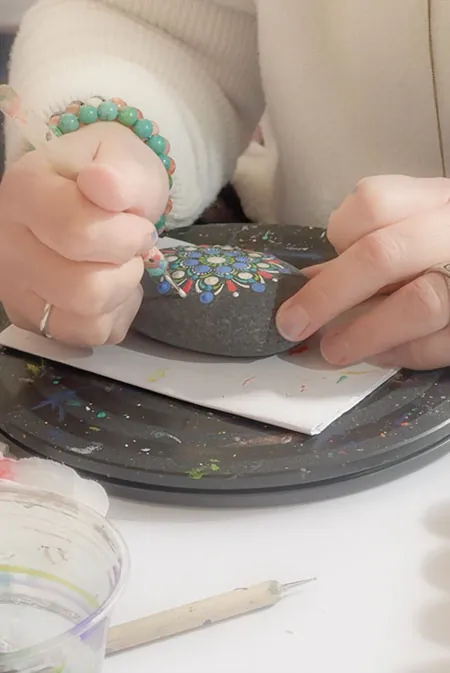 dot mandala painting